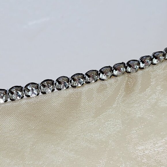 Maria Bonita Women's Vintage Chiffon Ball Gown Light Yellow Sz L - Picture 4 of 9